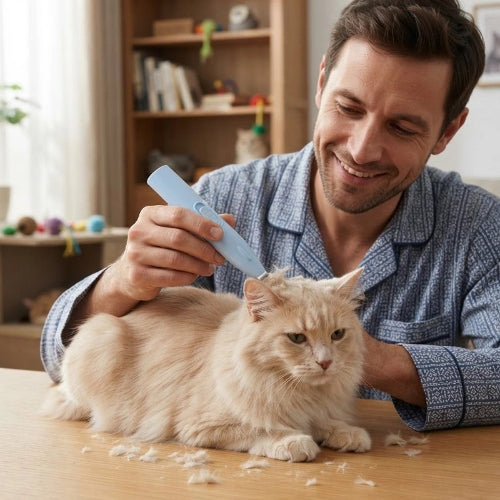 tondeuse chat polyvalente bleu maitre chat