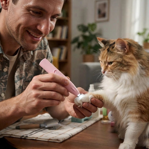 tondeuse chat polyvalente rose maitre chat