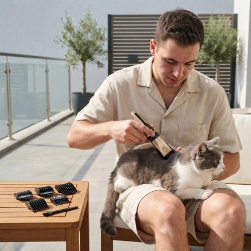 tondeuse chat professionnelle maitre chat allonge 