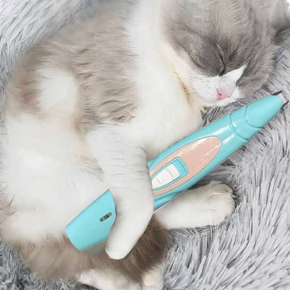 tondeuse pour chat confortable bleu chat