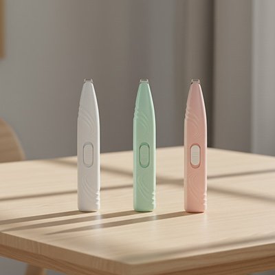 tondeuse pour chat pastel blanche vert menthe rose