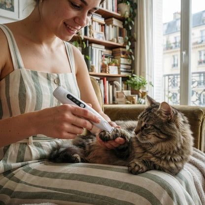 tondeuse pour chat precise maitresse chat allonge