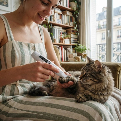 tondeuse pour chat precise maitresse chat allonge
