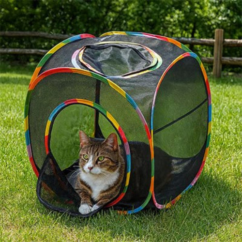 tunnel chat cube chat allonge jardin