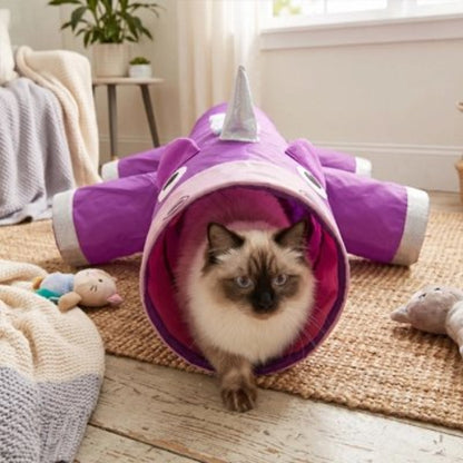 tunnel chat licorne chat allonge