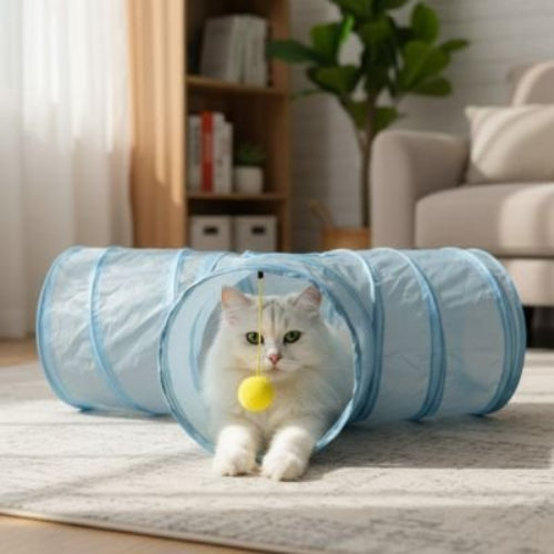 tunnel pour chat en t chat allonge